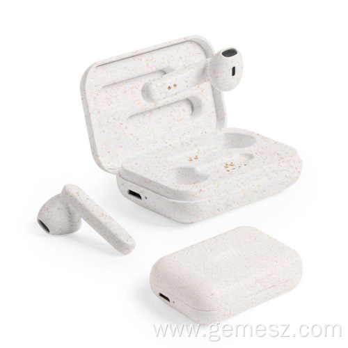 Eco Friendly Wheat Straw Earbuds Wireless TWS Earbuds